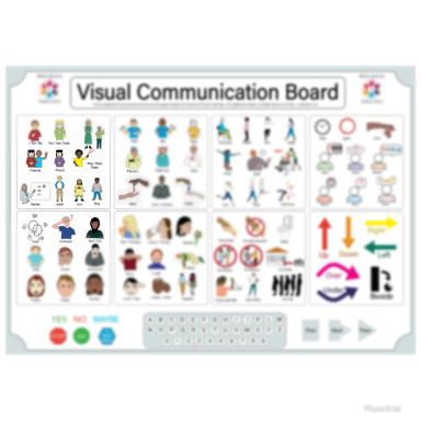 Visual Communication Board in Silver