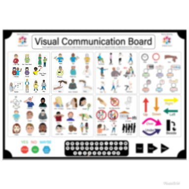 Visual Communication Board in Black