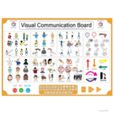 ORANGE Visual Communication Board from Touch Talk Limited